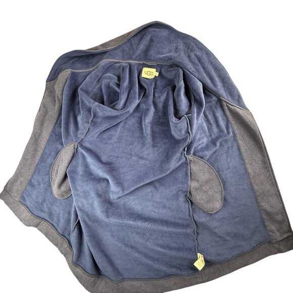 UGG Robe Womens Small Blue Plush Fleece Lined Lounge Bath Wrap Cozy UA4101W - Picture 4 of 15